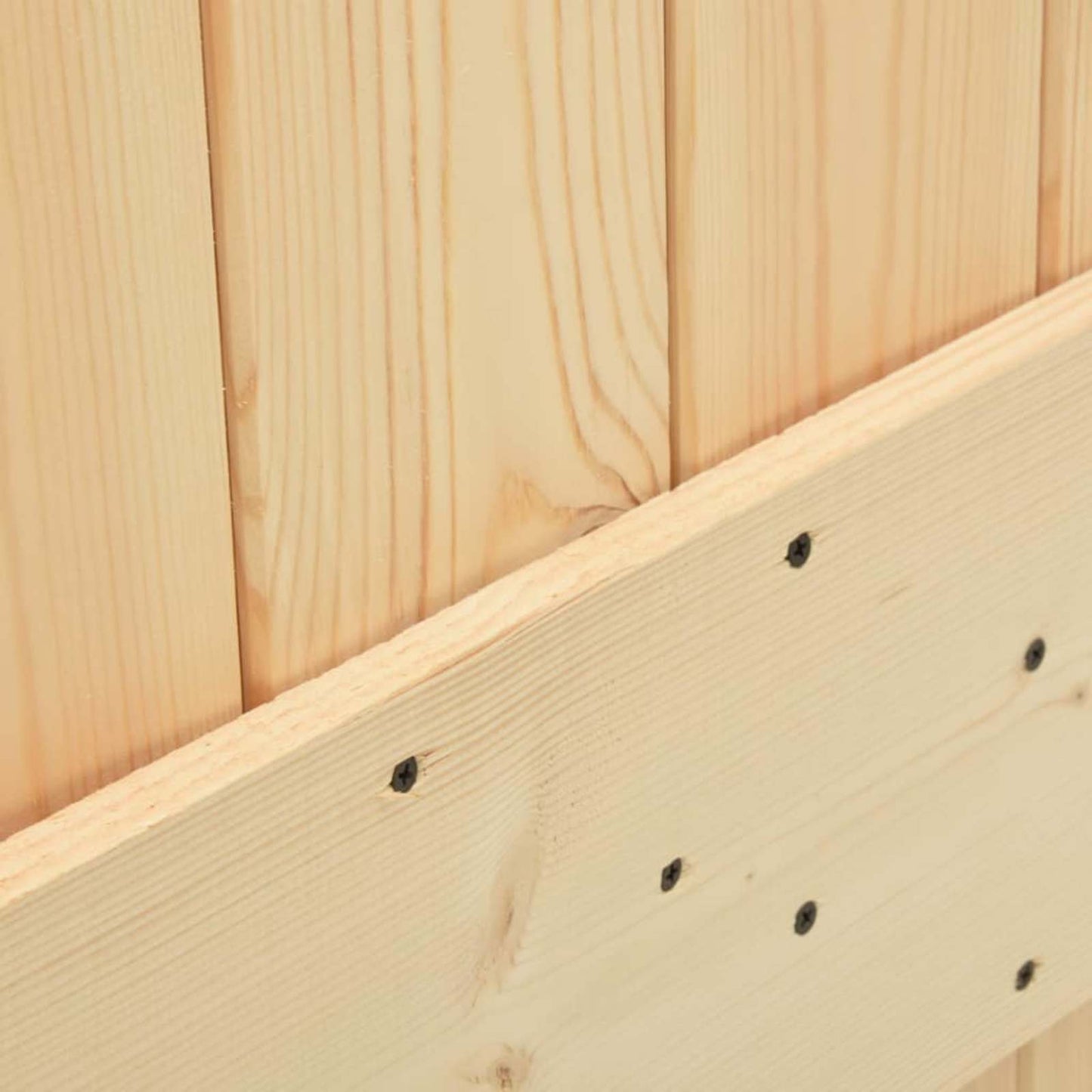 Door NARVIK Natural 39.37 x 82.68 in Solid Pine Wood
