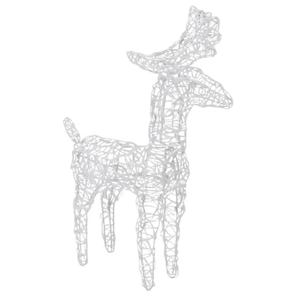 Christmas Reindeer Set of 6 Multicolour Acrylic Medium