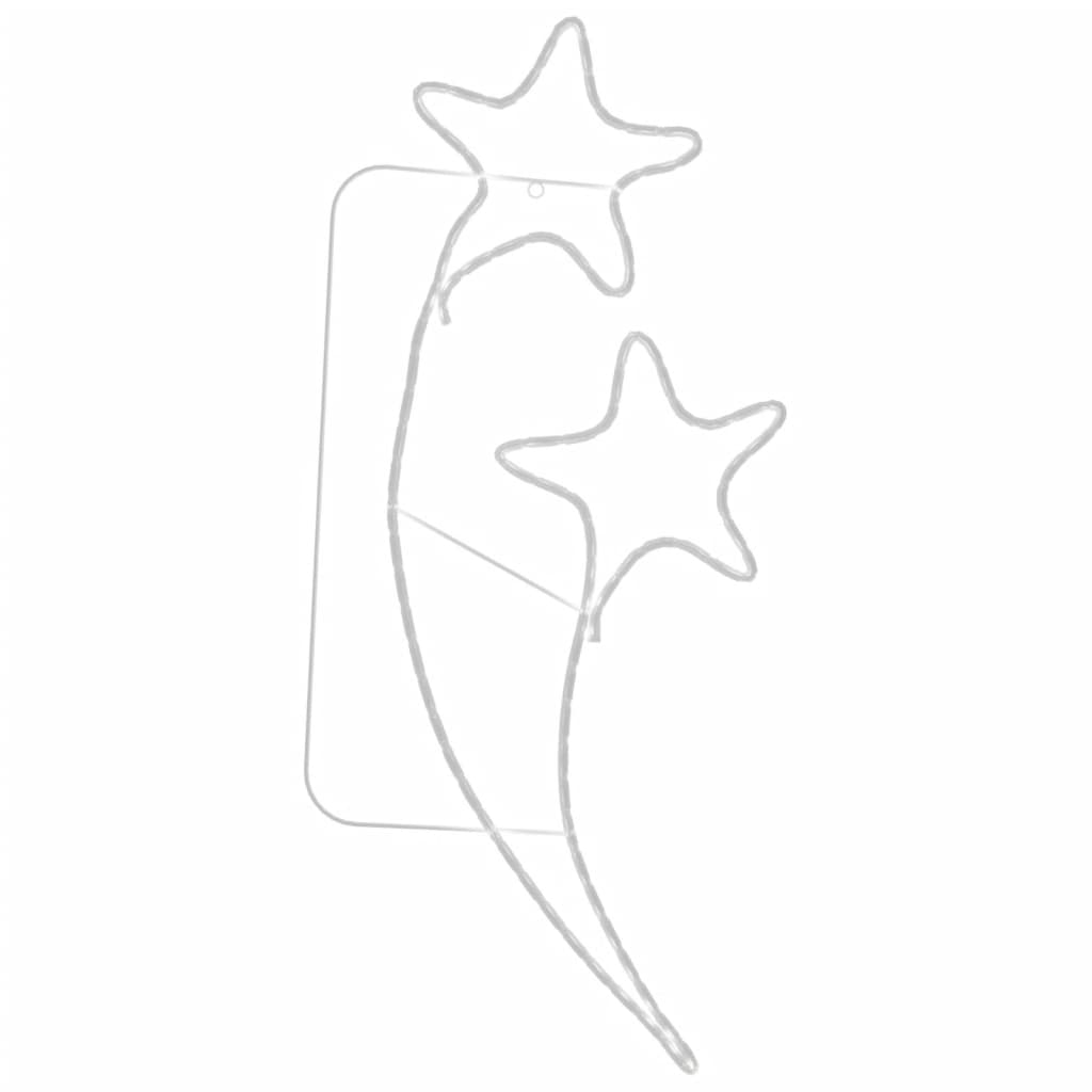 Rope Light Set of 4 Warm White Steel Medium Hanging Mount