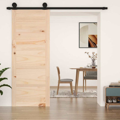 Barn Door 31.5"x0.7"x80.5" Solid Wood Pine