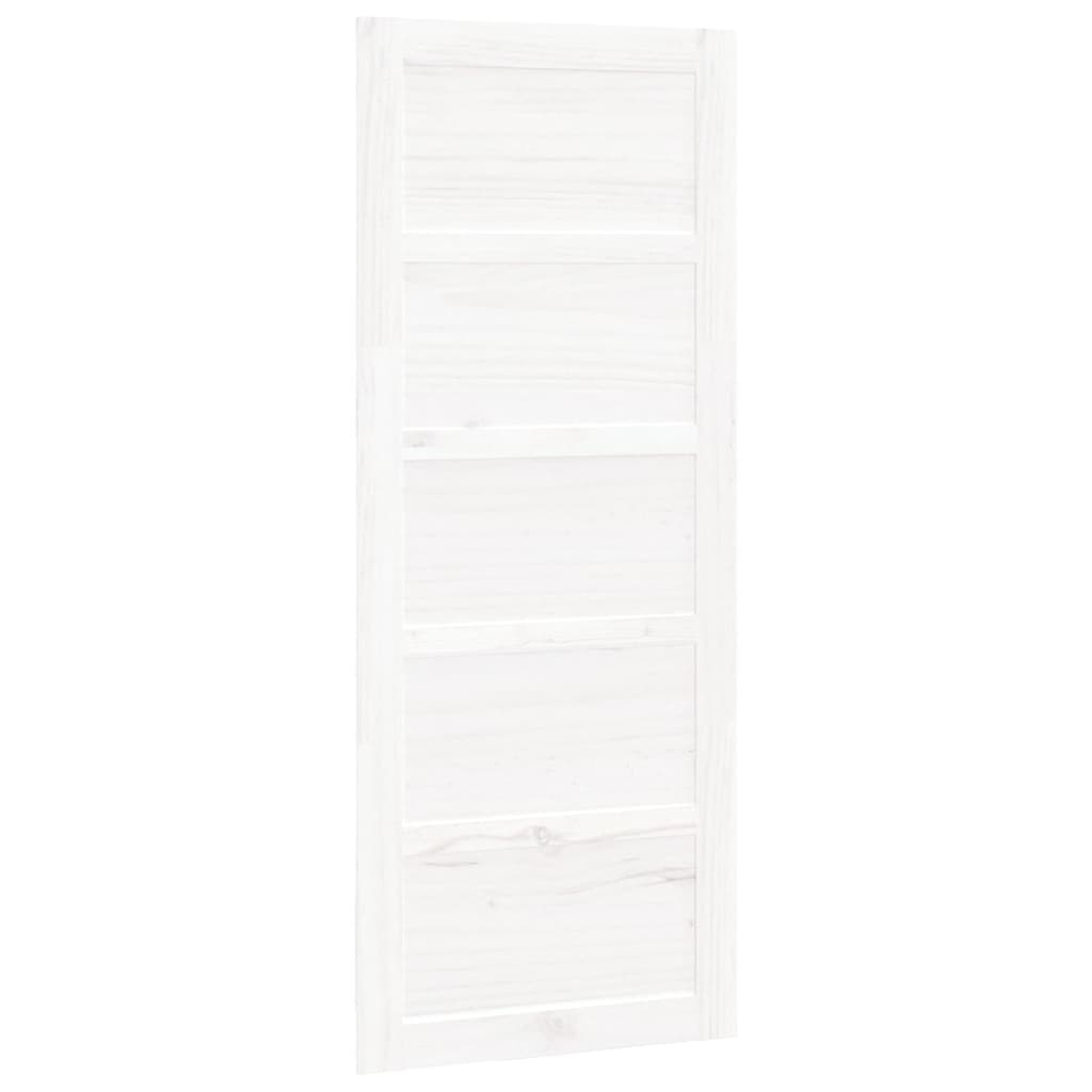 Barn Door White 31.5x0.7x80.5" Solid Wood Pine
