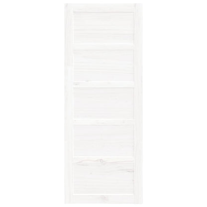 Barn Door White 31.5x0.7x80.5" Solid Wood Pine