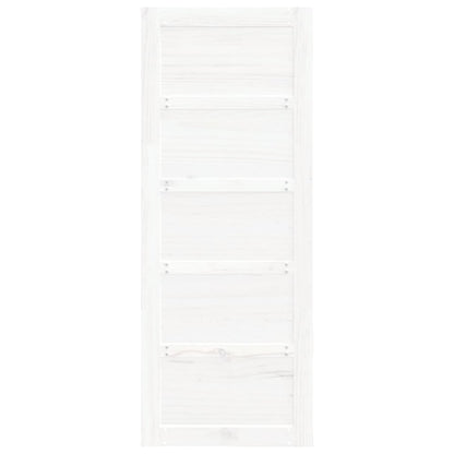 Barn Door White 31.5x0.7x80.5" Solid Wood Pine