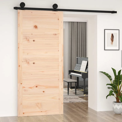 Barn Door 35.4x0.7x80.5" Solid Wood Pine