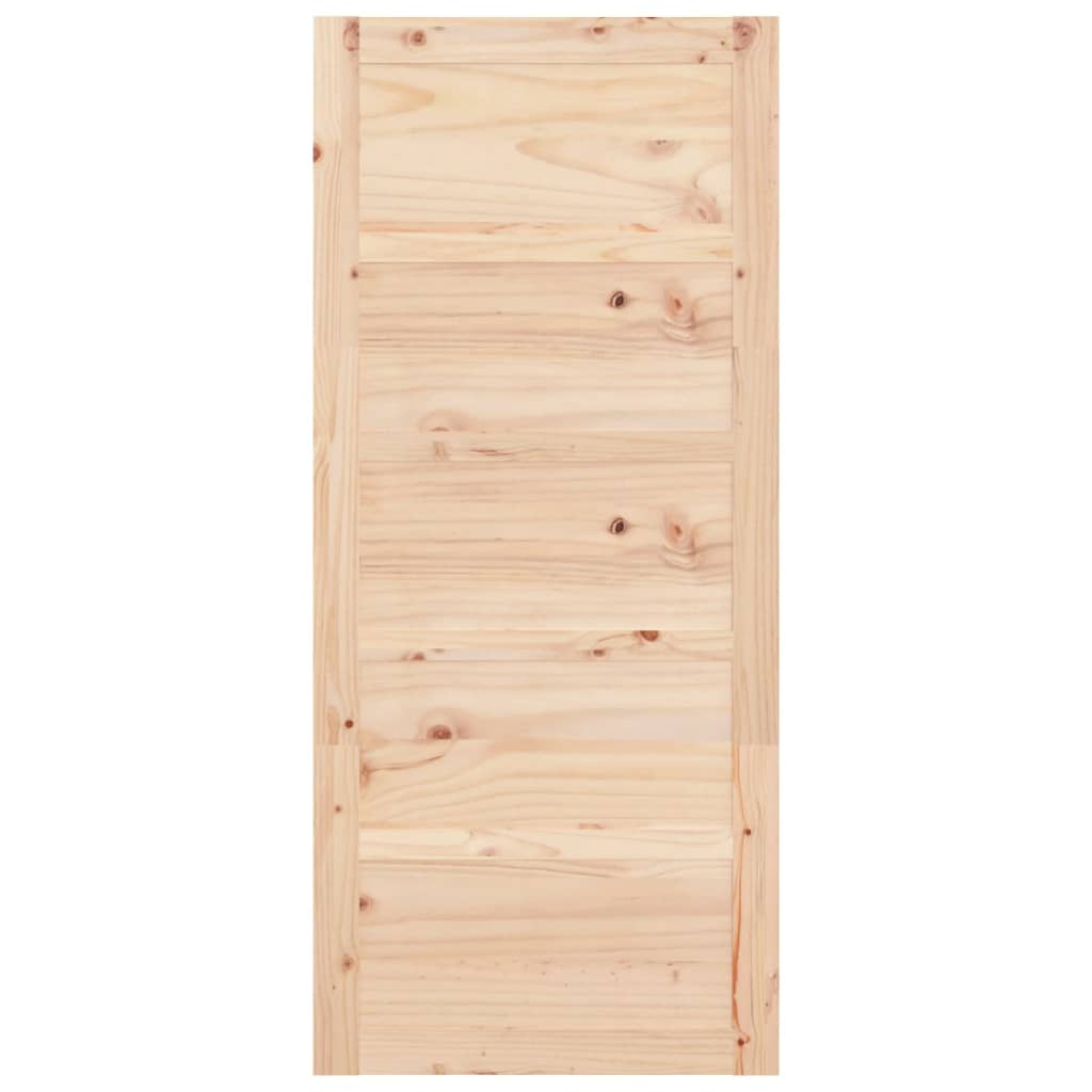Barn Door 35.4x0.7x80.5" Solid Wood Pine