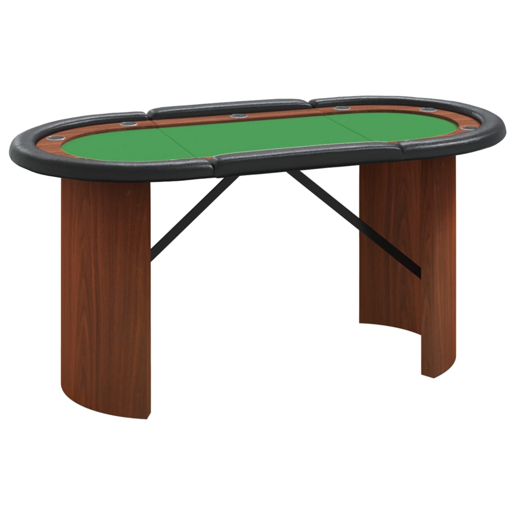 Poker Table Green Engineered wood Medium Cup Holders
