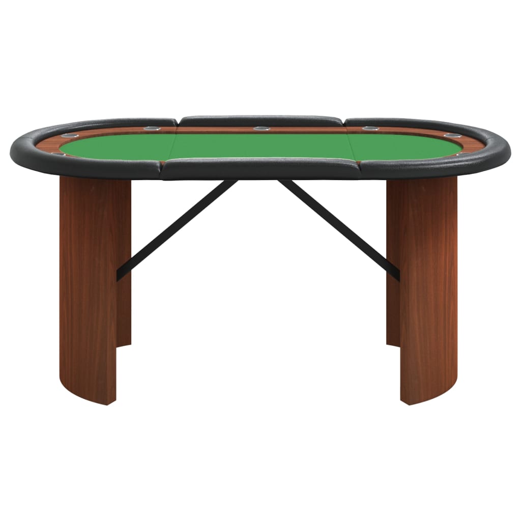 Poker Table Green Engineered wood Medium Cup Holders