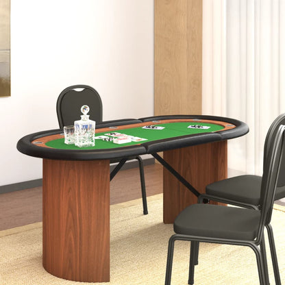 Poker Table Green Engineered wood Medium Cup Holders