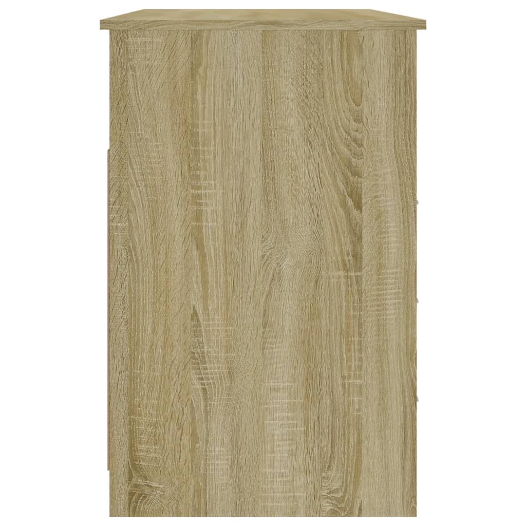 Desk with Drawers Sonoma Oak 40.2x19.7x29.9" Engineered Wood