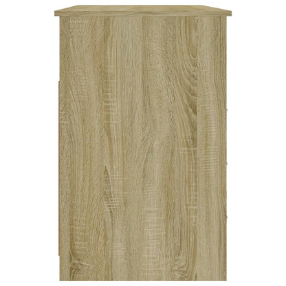 Desk with Drawers Sonoma Oak 40.2x19.7x29.9" Engineered Wood