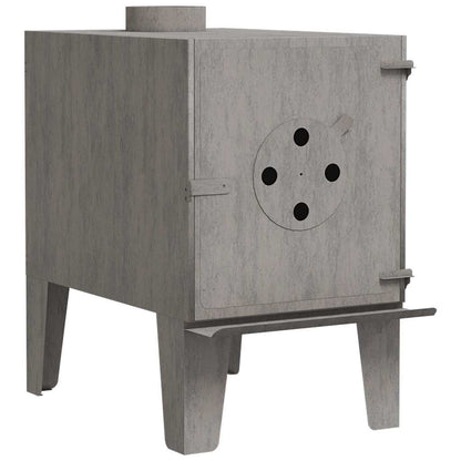 Camping Stove 13.8"x19.7"x21.7" Corten Steel