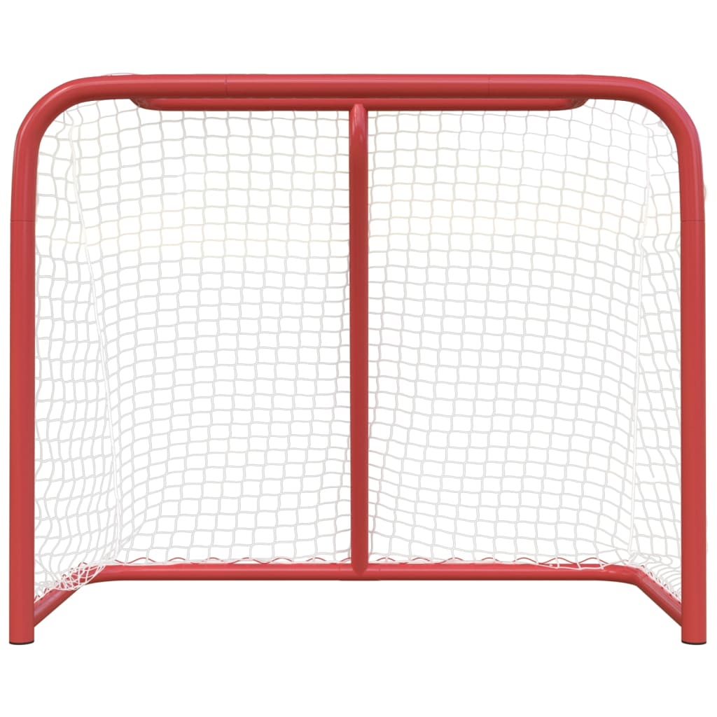 Hockey Goal Red and White 72"x28"x48" Polyester