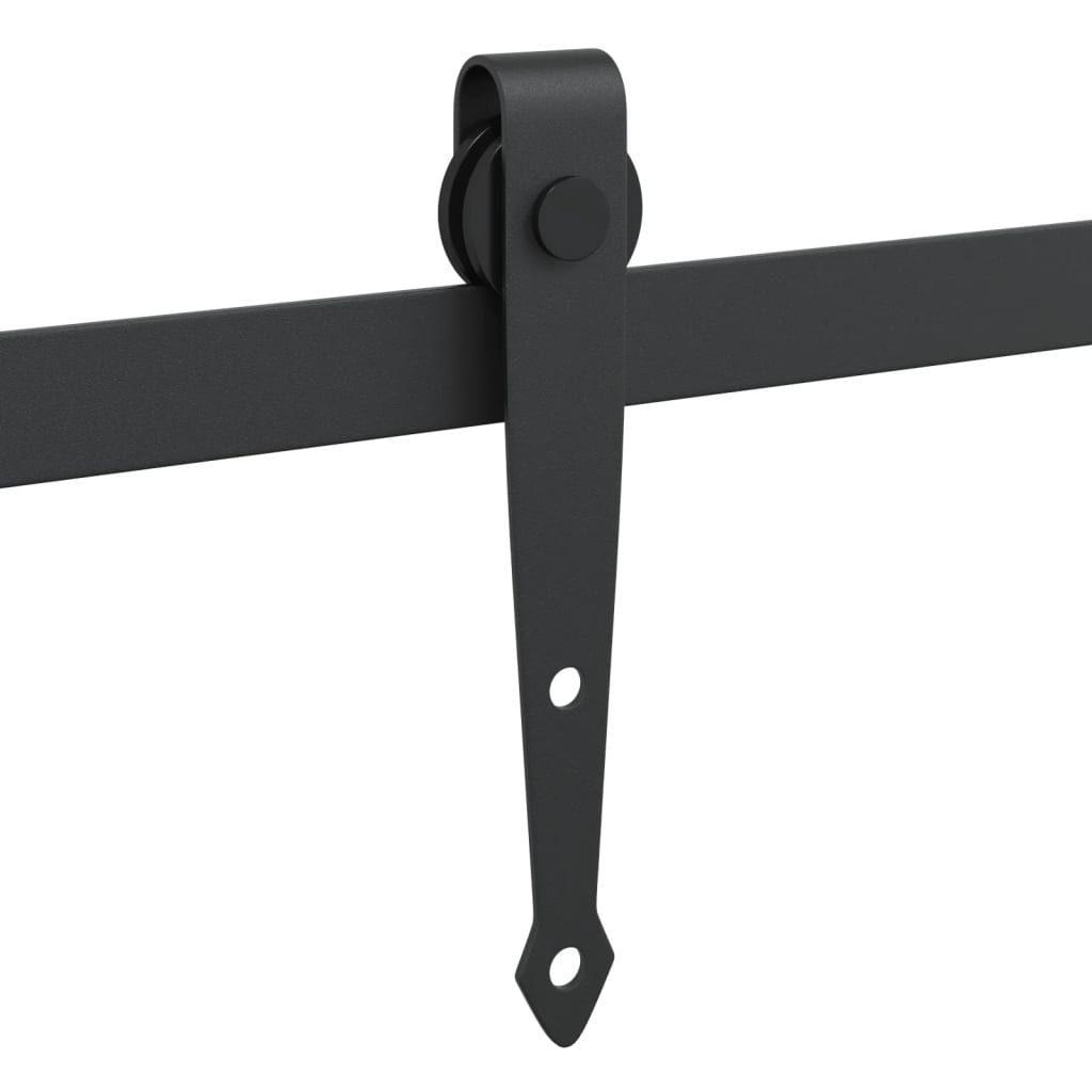 Mini Sliding Cabinet Door Kit Black 48" Carbon Steel