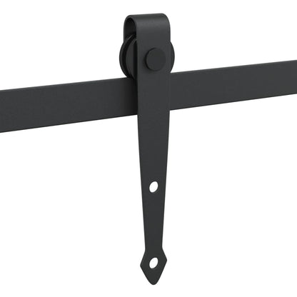Mini Sliding Cabinet Door Kit Black 48" Carbon Steel