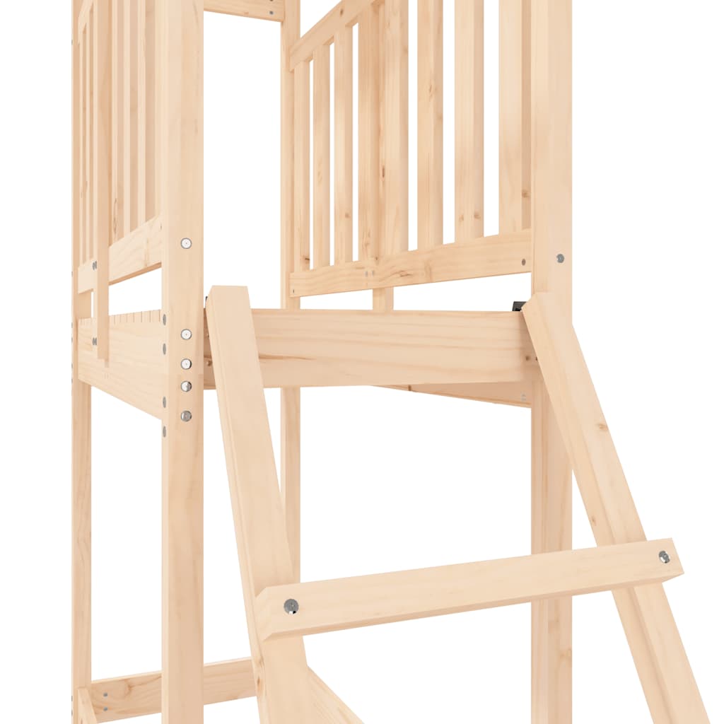 Outdoor Playset Natural Pine Solid Pine Wood Medium Durable