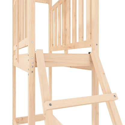 Outdoor Playset Natural Pine Solid Pine Wood Medium Durable