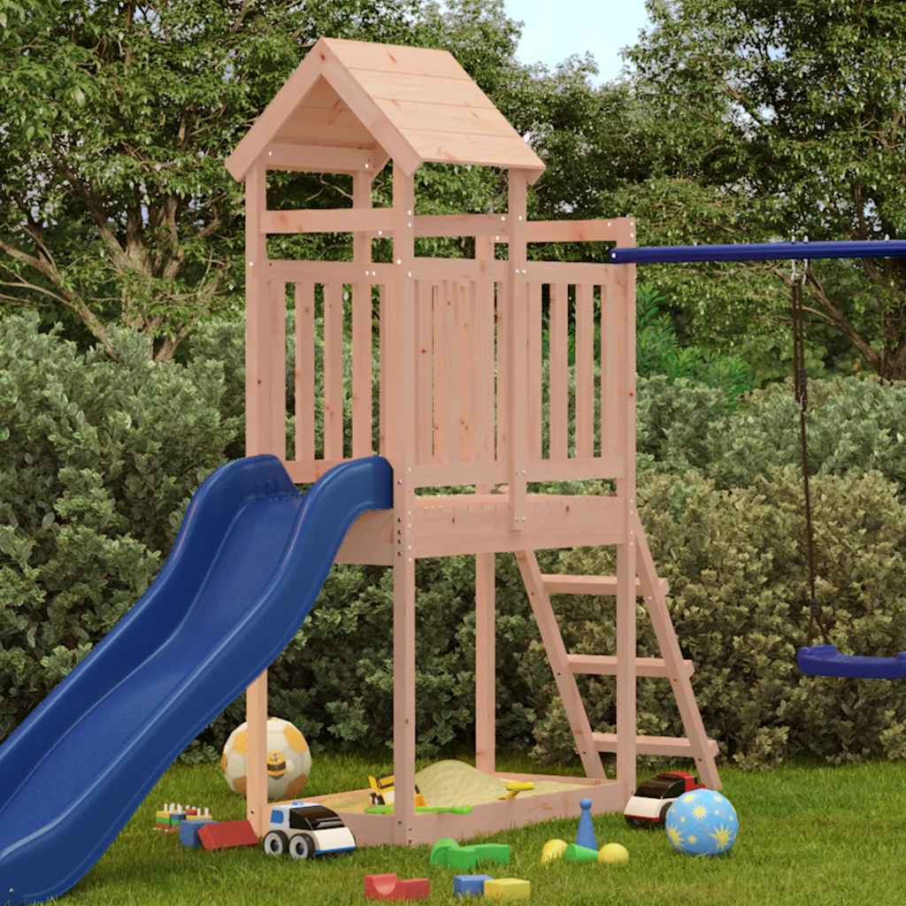 Outdoor Playset Natural Wood Solid Douglas Wood