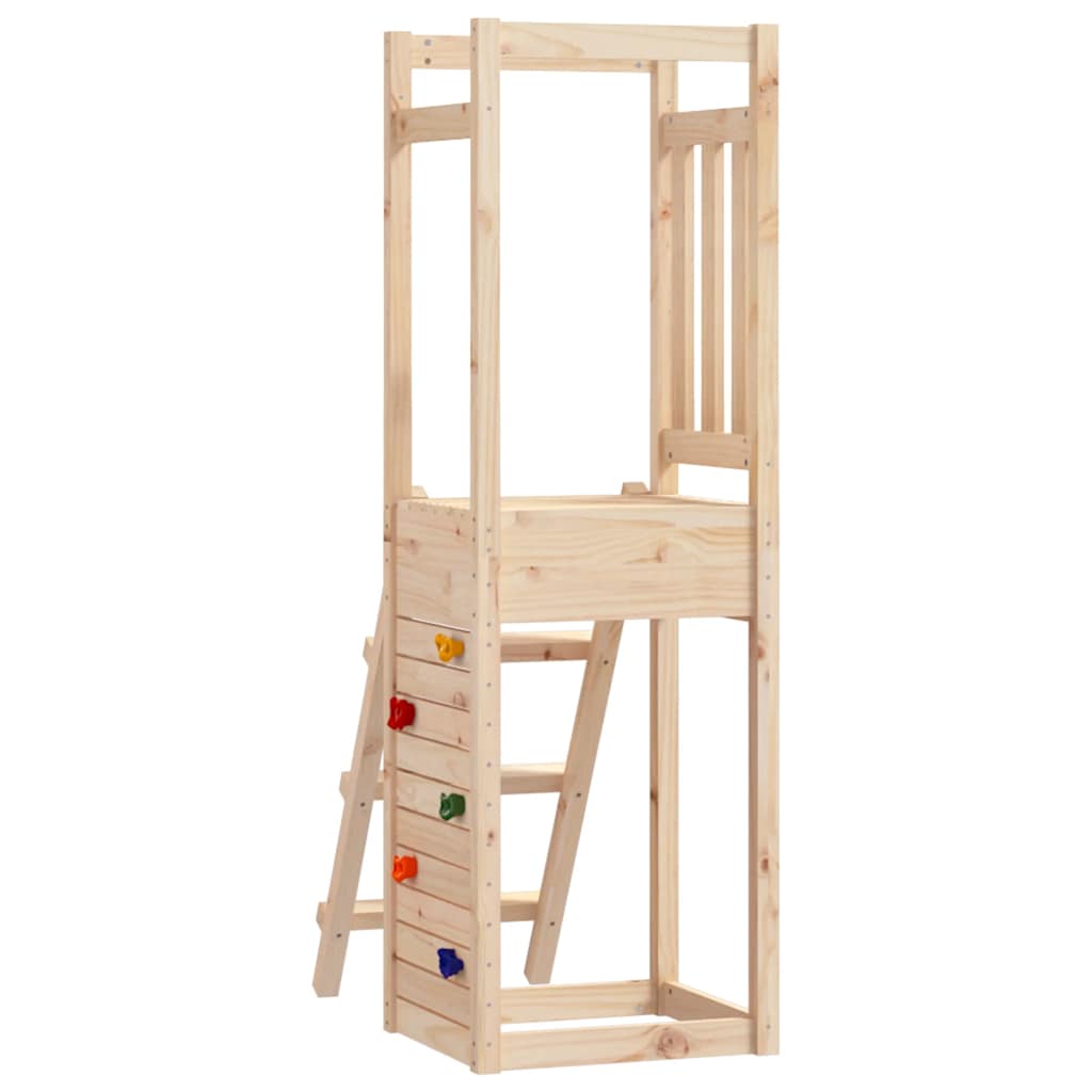 Outdoor Playset Natural Wood Solid Pine Wood Medium Durable
