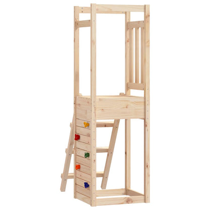 Outdoor Playset Natural Wood Solid Pine Wood Medium Durable
