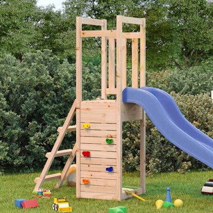 Outdoor Playset Natural Wood Solid Pine Wood Medium Durable