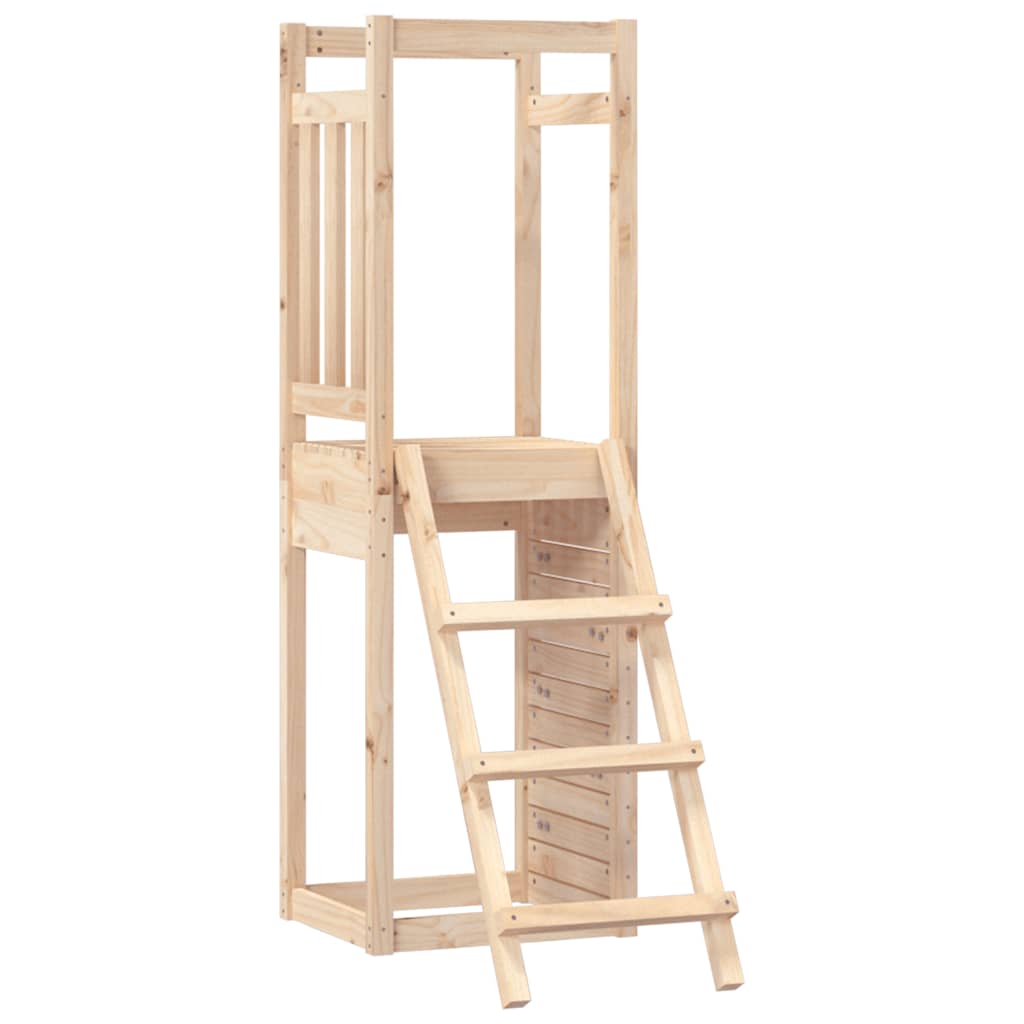 Outdoor Playset Natural Wood Solid Pine Wood Medium Durable