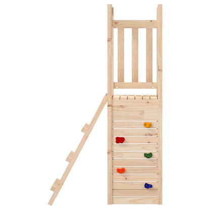 Outdoor Playset Natural Wood Solid Pine Wood Medium Durable