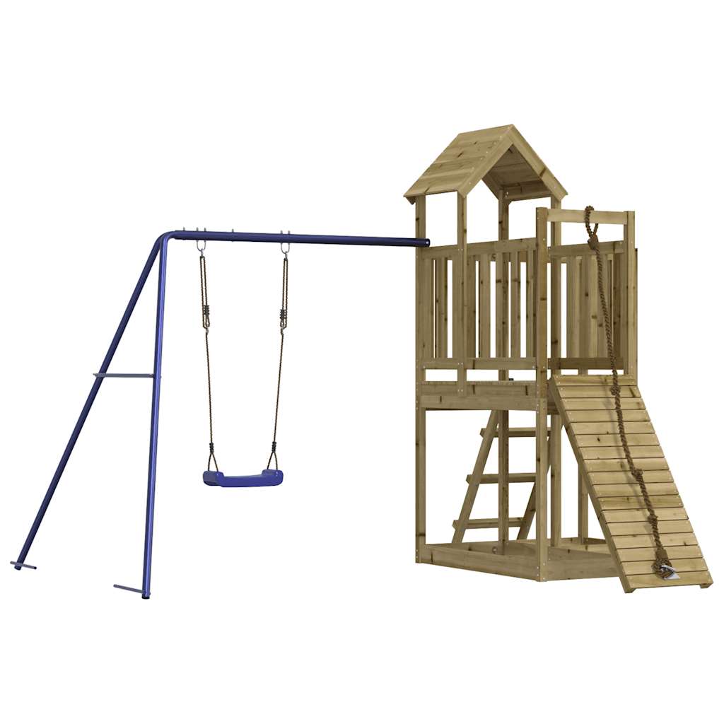 Outdoor Playset Natural wood, Blue
