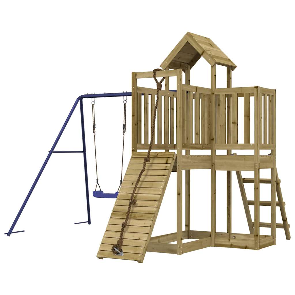 Outdoor Playset Natural wood, Blue