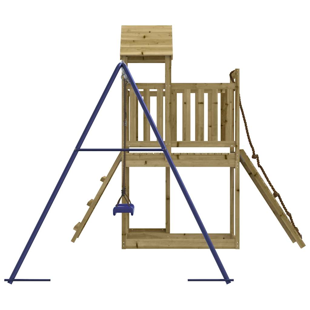 Outdoor Playset Natural wood, Blue