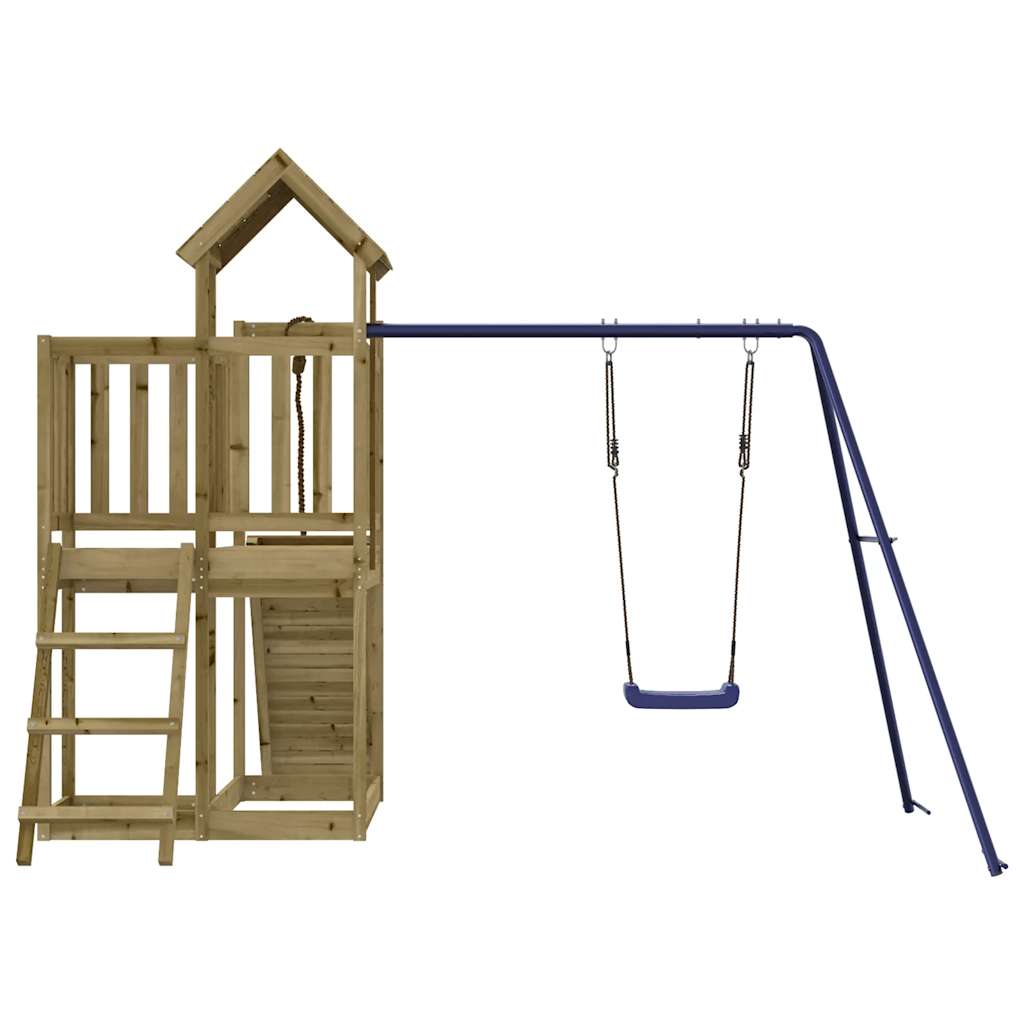 Outdoor Playset Natural wood, Blue