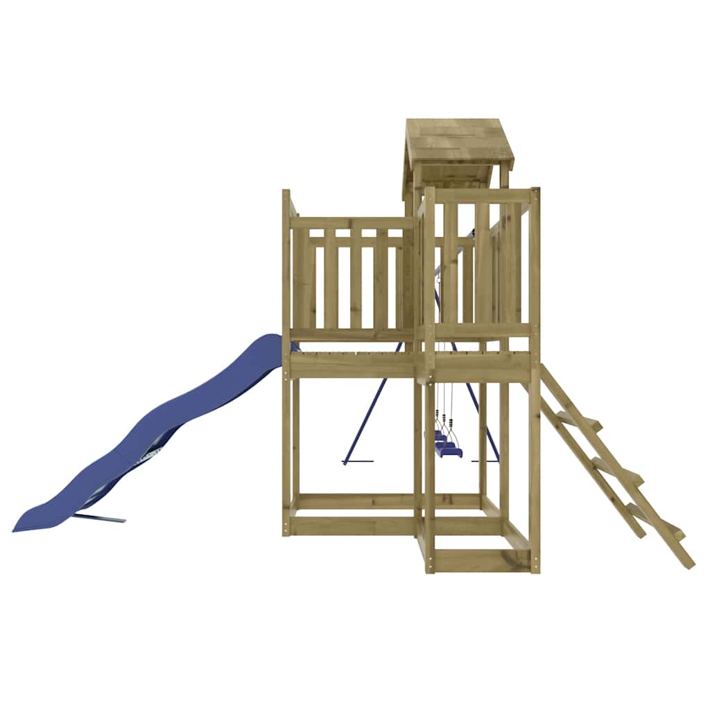 Outdoor Playset Natural wood Vacuum pressure treated pinewood Large