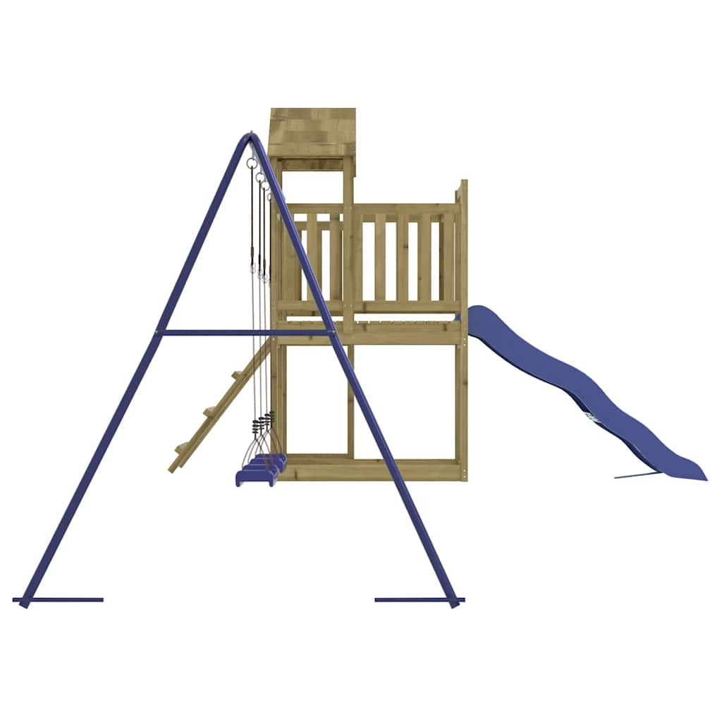 Outdoor Playset Natural wood Vacuum pressure treated pinewood Large