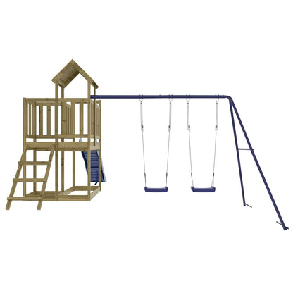 Outdoor Playset Natural wood Vacuum pressure treated pinewood Large