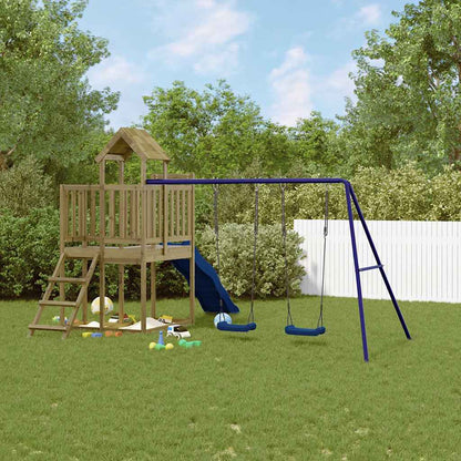Outdoor Playset Natural wood Vacuum pressure treated pinewood Large