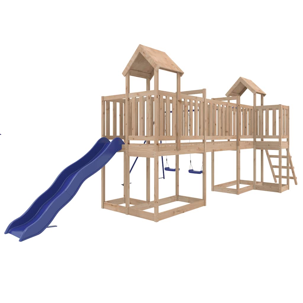 Outdoor Playset Natural wood Solid pine wood Large Durable