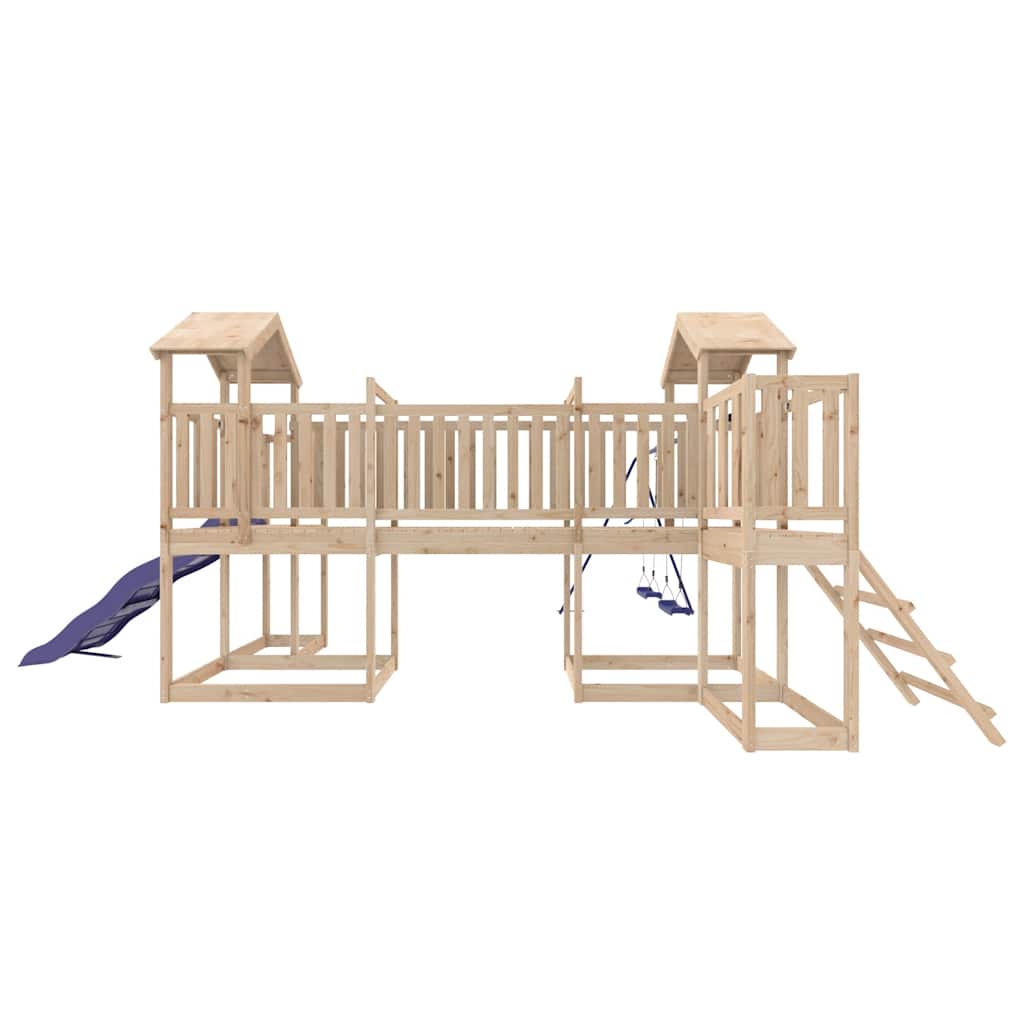 Outdoor Playset Natural wood Solid pine wood Large Durable