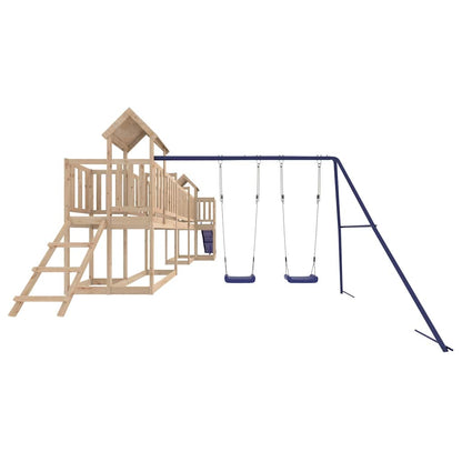 Outdoor Playset Natural wood Solid pine wood Large Durable