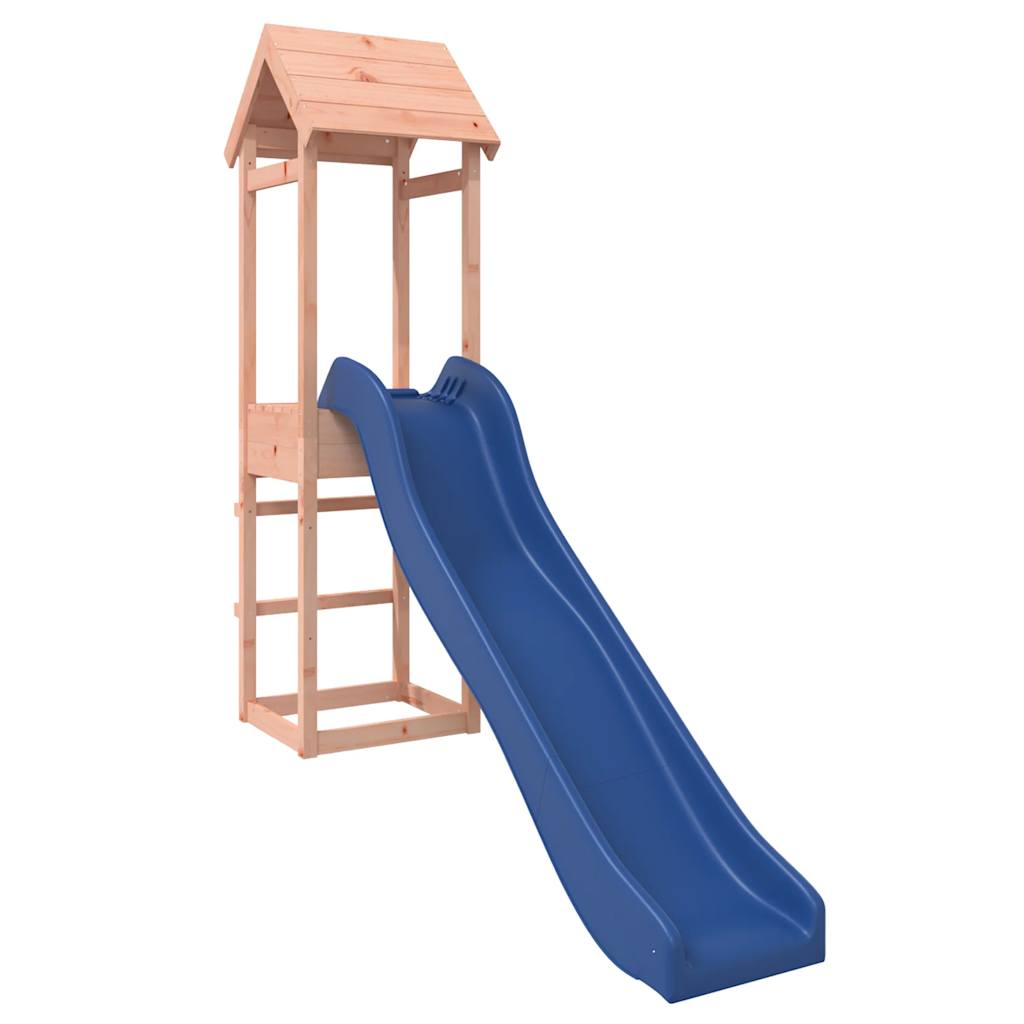 Outdoor Playset Solid Douglas wood and Blue slide Durable