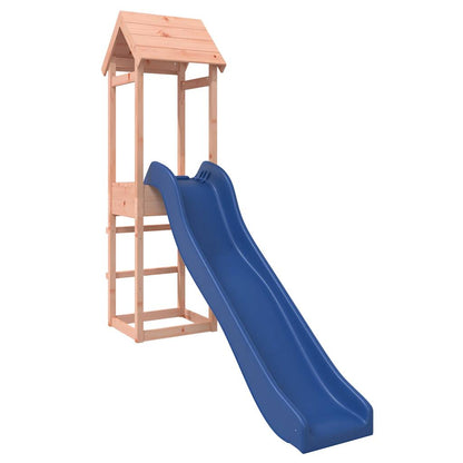 Outdoor Playset Solid Douglas wood and Blue slide Durable