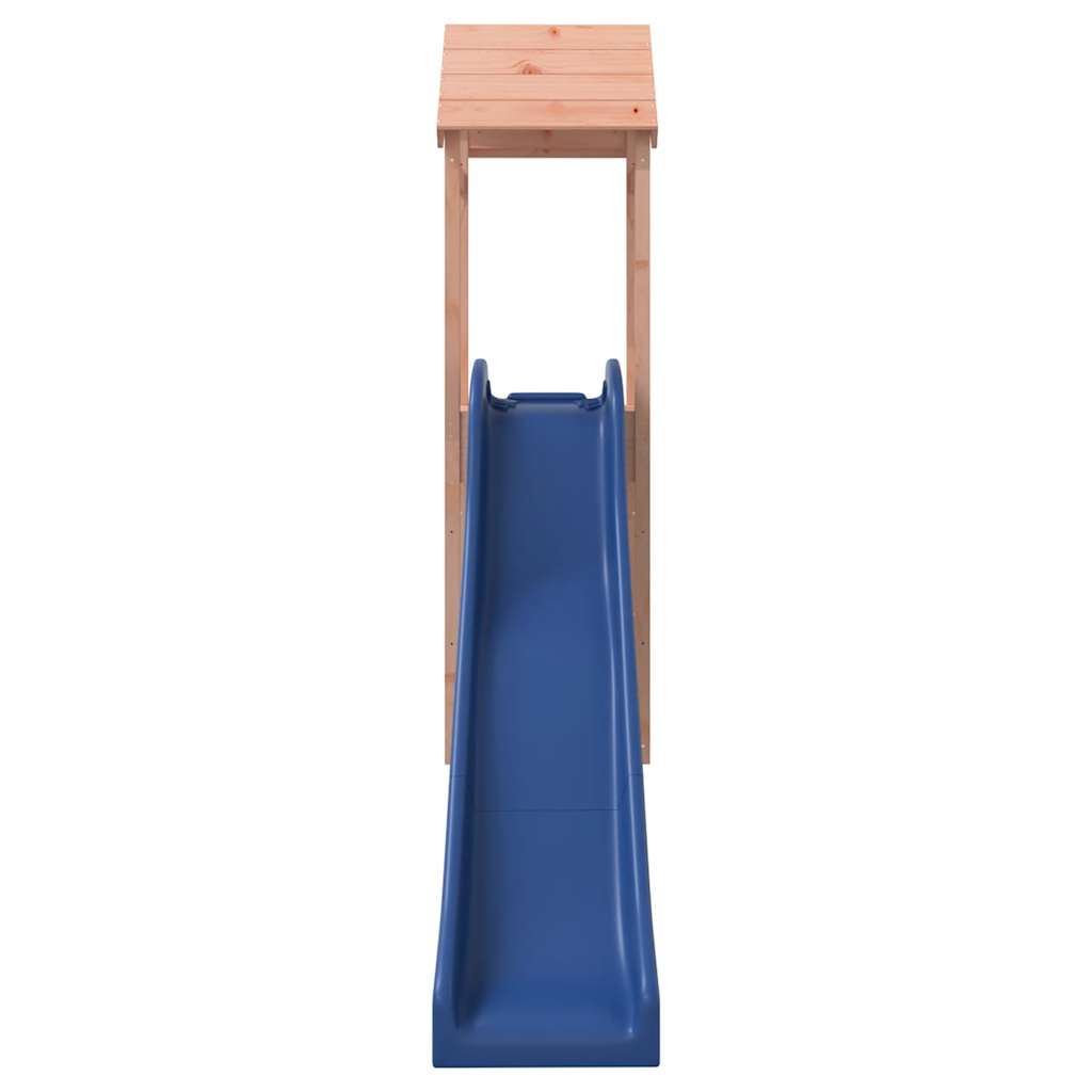 Outdoor Playset Solid Douglas wood and Blue slide Durable