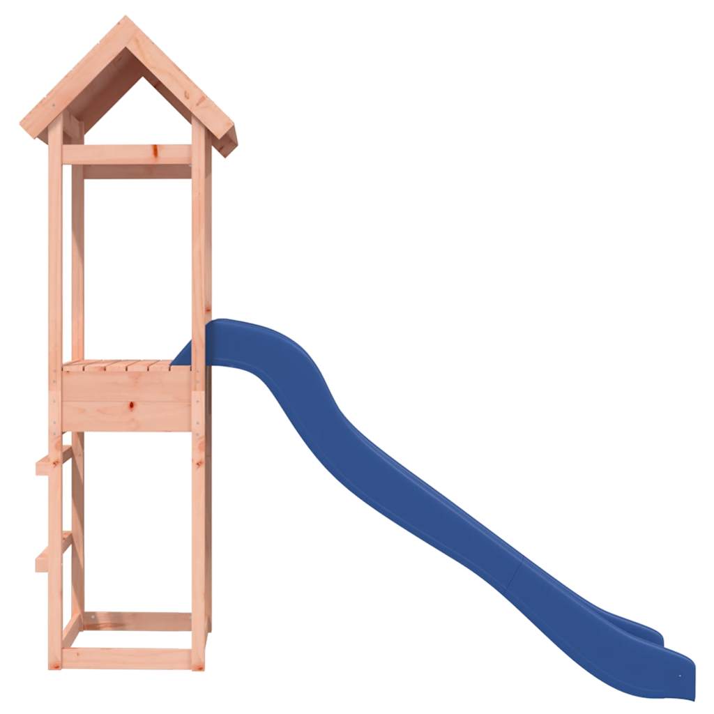 Outdoor Playset Solid Douglas wood and Blue slide Durable