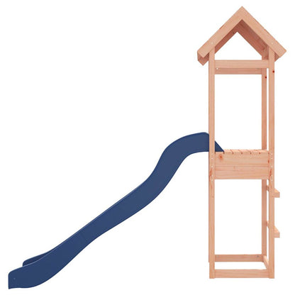 Outdoor Playset Solid Douglas wood and Blue slide Durable