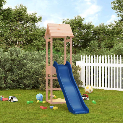 Outdoor Playset Solid Douglas wood and Blue slide Durable