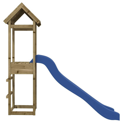 Outdoor Playset Blue, Wood Vacuum pressure treated pinewood Medium