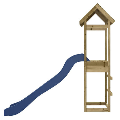 Outdoor Playset Blue, Wood Vacuum pressure treated pinewood Medium