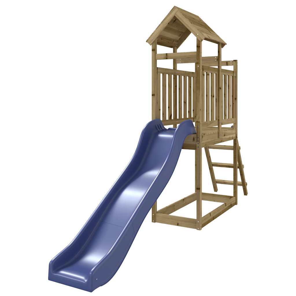 Outdoor Playset Pine Treated Pinewood Large Durable