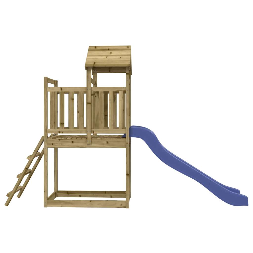 Outdoor Playset Pine Treated Pinewood Large Durable