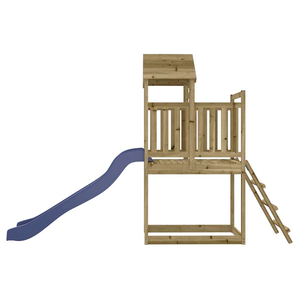Outdoor Playset Pine Treated Pinewood Large Durable