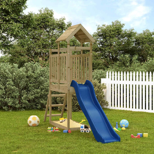 Outdoor Playset Pine Treated Pinewood Large Durable