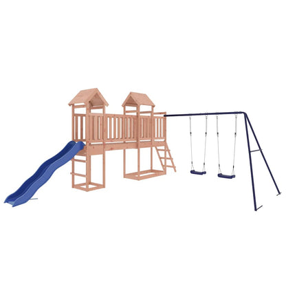Outdoor Playset Natural Wood, Blue
